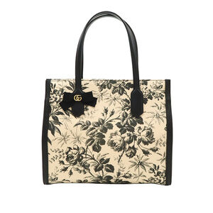 Pre-Loved Gucci Canvas GG Ribbon Herbarium Tote